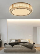 GobekUsa Glass Crystal LED Ceiling Lamp Modern Minimalist Home Décor Light Fixtures