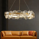 GobekUsa Glass Flower LED Chandelier for Living Room Bedroom Kitchen Dining Ceiling Lights