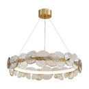 GobekUsa Glass Flower LED Chandelier for Living Room Bedroom Kitchen Dining Ceiling Lights