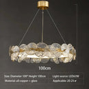 GobekUsa Glass Flower LED Chandelier for Living Room Bedroom Kitchen Dining Ceiling Lights