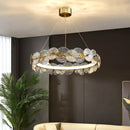 GobekUsa Glass Flower LED Chandelier for Living Room Bedroom Kitchen Dining Ceiling Lights