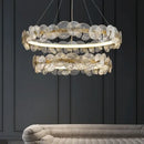 GobekUsa Glass Flower LED Chandelier for Living Room Bedroom Kitchen Dining Ceiling Lights