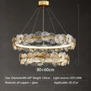 GobekUsa Glass Flower LED Chandelier for Living Room Bedroom Kitchen Dining Ceiling Lights