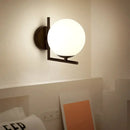 GobekUsa Glass Globe Wall Lamp for Bedroom, Staircase, Hallway, Office - Modern E27 Indoor Fixture