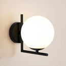 GobekUsa Glass Globe Wall Lamp for Bedroom, Staircase, Hallway, Office - Modern E27 Indoor Fixture
