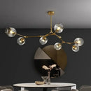 GobekUsa Glass LED Ceiling Chandelier for Kitchen Dining Living Room