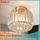 GobekUsa Glass LED Chandelier Ceiling Light Modern Living Dining Room Fixture