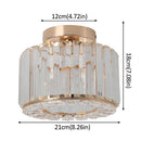 GobekUsa Glass LED Chandelier Ceiling Light Modern Living Dining Room Fixture