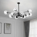 GobekUsa Glass LED Chandeliers: Modern Dining Room Bedroom Living Room Pendant Lights
