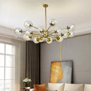 GobekUsa Glass LED Chandeliers: Modern Dining Room Bedroom Living Room Pendant Lights
