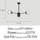 GobekUsa Glass LED Chandeliers: Modern Dining Room Bedroom Living Room Pendant Lights