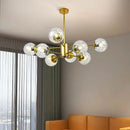GobekUsa Glass LED Chandeliers: Modern Dining Room Bedroom Living Room Pendant Lights