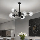 GobekUsa Glass LED Chandeliers: Modern Dining Room Bedroom Living Room Pendant Lights