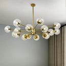 GobekUsa Glass LED Chandeliers: Modern Dining Room Bedroom Living Room Pendant Lights
