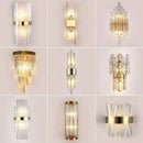GobekUsa Glass Rod Crystal Wall Sconce: Modern Luxury Bedroom Living Room Light
