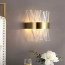 GobekUsa Glass Rod Crystal Wall Sconce: Modern Luxury Bedroom Living Room Light