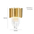 GobekUsa Glass Rod Crystal Wall Sconce: Modern Luxury Bedroom Living Room Light