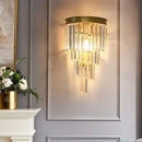 GobekUsa Glass Rod Crystal Wall Sconce: Modern Luxury Bedroom Living Room Light