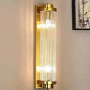 GobekUsa Glass Rod Crystal Wall Sconce: Modern Luxury Bedroom Living Room Light