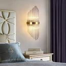 GobekUsa Glass Rod Crystal Wall Sconce: Modern Luxury Bedroom Living Room Light