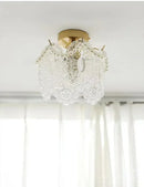 GobekUsa Glass Shade Ceiling Light - Modern Minimalist Balcony Decor