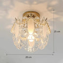 GobekUsa Glass Shade Ceiling Light - Modern Minimalist Balcony Decor