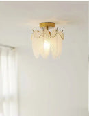GobekUsa Glass Shade Ceiling Light - Modern Minimalist Balcony Decor