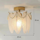 GobekUsa Glass Shade Ceiling Light - Modern Minimalist Balcony Decor