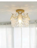 GobekUsa Glass Shade Ceiling Light - Modern Minimalist Balcony Decor