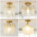GobekUsa Glass Shade Ceiling Light - Modern Minimalist Balcony Decor