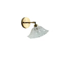 GobekUsa Glass Shade LED Wall Light with Pull Chain Switch - Plug-In Bedroom Lamp