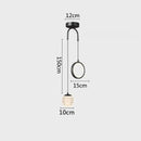 GobekUsa Glass Starry LED Pendant Lights for Nordic Bedroom Chandelier