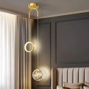 GobekUsa Glass Starry LED Pendant Lights for Nordic Bedroom Chandelier