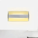 GobekUsa 9" Acrylic Rectangular LED Wall Lamp White Sconce Light for Bedroom