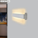 GobekUsa 9" Acrylic Rectangular LED Wall Lamp White Sconce Light for Bedroom