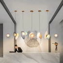 GobekUsa Glass Indoor Pendant Lights for Dining Room Kitchen Bar Shop