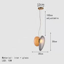 GobekUsa Glass Indoor Pendant Lights for Dining Room Kitchen Bar Shop