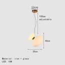 GobekUsa Glass Indoor Pendant Lights for Dining Room Kitchen Bar Shop