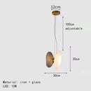 GobekUsa Glass Indoor Pendant Lights for Dining Room Kitchen Bar Shop
