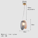 GobekUsa Glass Indoor Pendant Lights for Dining Room Kitchen Bar Shop
