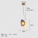GobekUsa Glass Indoor Pendant Lights for Dining Room Kitchen Bar Shop