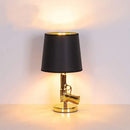 GobekUsa Gun Floor Lamp Electroplated Metal Table Desk Light