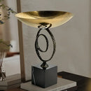 GobekUsa Gold Metal Fruit Bowl Tray for Modern Luxury Home Decor