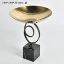 GobekUsa Gold Metal Fruit Bowl Tray for Modern Luxury Home Decor