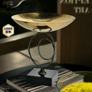 GobekUsa Gold Metal Fruit Bowl Tray for Modern Luxury Home Decor