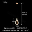 GobekUsa Heart LED Chandelier Modern Luxury Restaurant Villa Living Room