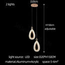 GobekUsa Heart LED Chandelier Modern Luxury Restaurant Villa Living Room