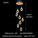 GobekUsa Heart LED Chandelier Modern Luxury Restaurant Villa Living Room