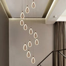 GobekUsa Heart LED Chandelier Modern Luxury Restaurant Villa Living Room