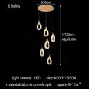 GobekUsa Heart LED Chandelier Modern Luxury Restaurant Villa Living Room
